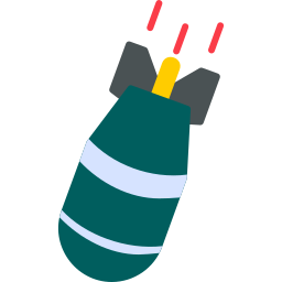 bomba militare icona