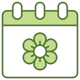 Spring calendar icon