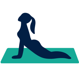 posición de yoga icono