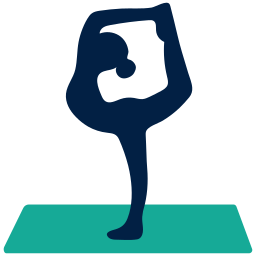 Yoga position icon