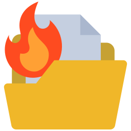 File burning icon