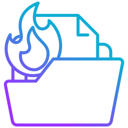 File burning icon