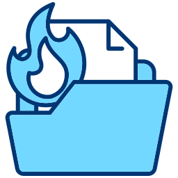File burning icon
