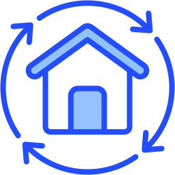 Sustainable home icon