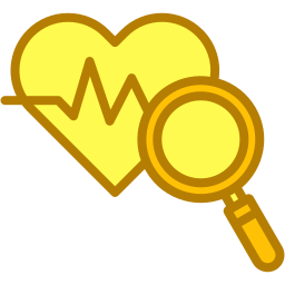 Healthcare analysis icon