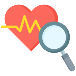 Healthcare analysis icon