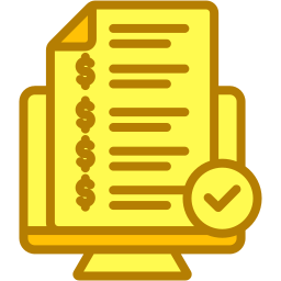 Online invoice icon