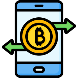 płatność bitcoinem ikona
