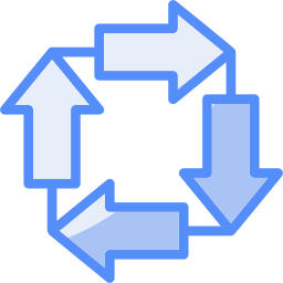 Clockwise arrows icon
