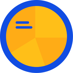 gráfico circular icono