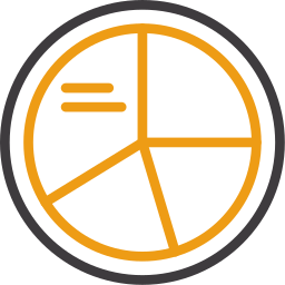 diagramme circulaire Icône