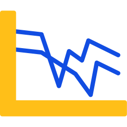 gráfico de linea icono