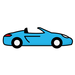 Convertible car icon