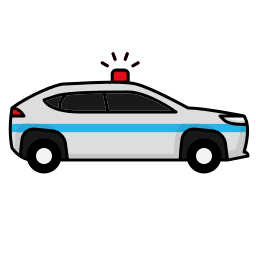 voiture de police Icône