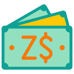 Zimbabwe dollar icon