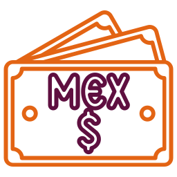 peso mexicain Icône