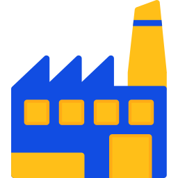 Manufacturing plant icon