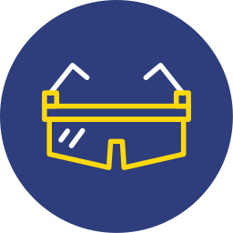 Safety glasses icon