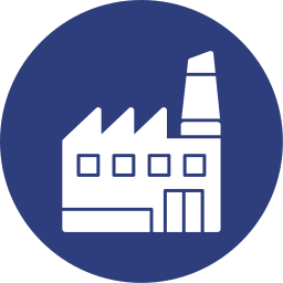 Manufacturing plant icon