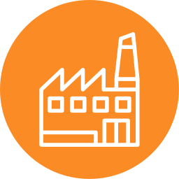 Manufacturing plant icon