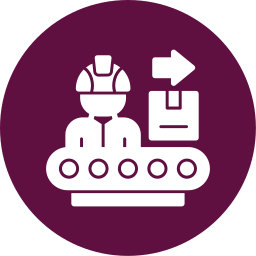 Manufacturing process icon