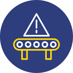 Warning sign icon