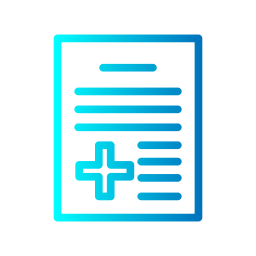 rapport médical Icône