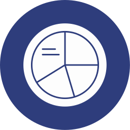 gráfico circular icono