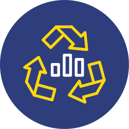 Recycling arrows icon