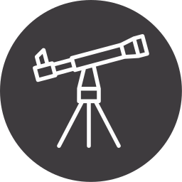 télescope Icône