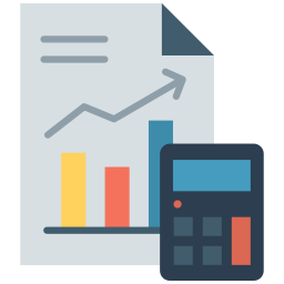 Business calculation icon