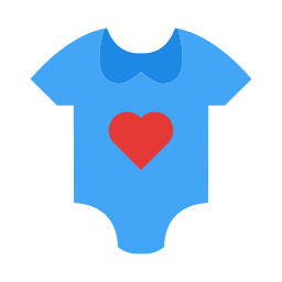 Baby clothes icon