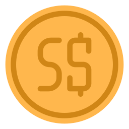 dollaro di singapore icona
