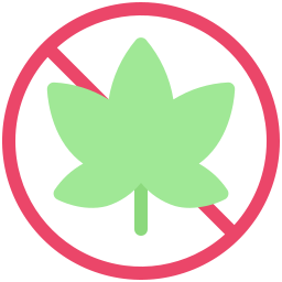 geen cannabis icoon