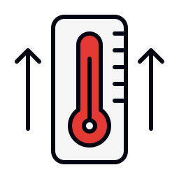 High temperatures icon