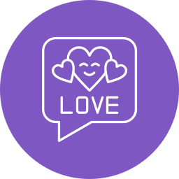 Love message icon