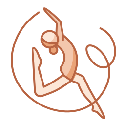 ritmische gymnastiek icoon