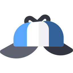 Sombrero de detective icono