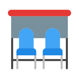 Bus stop icon