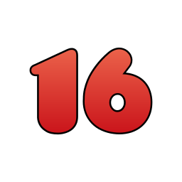 número 16 icono