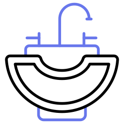 Wash sink icon