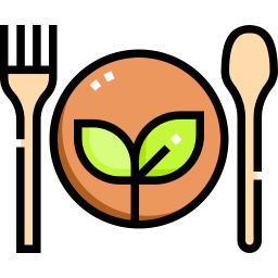Eco restaurant icon