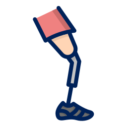 jambe prothétique Icône