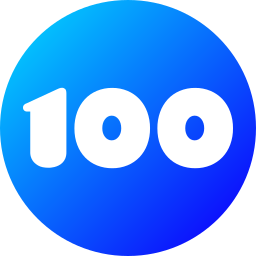One hundred icon