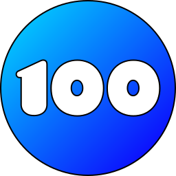 One hundred icon