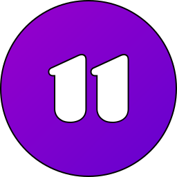 numero 11 icono