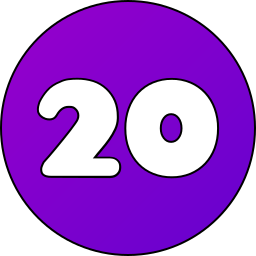 numer 20 ikona