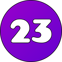 número 23 icono