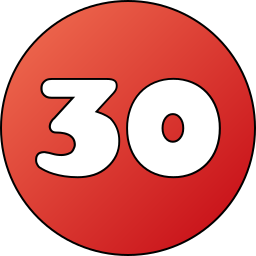 numero 30 icona