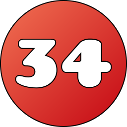 trenta quattro icona